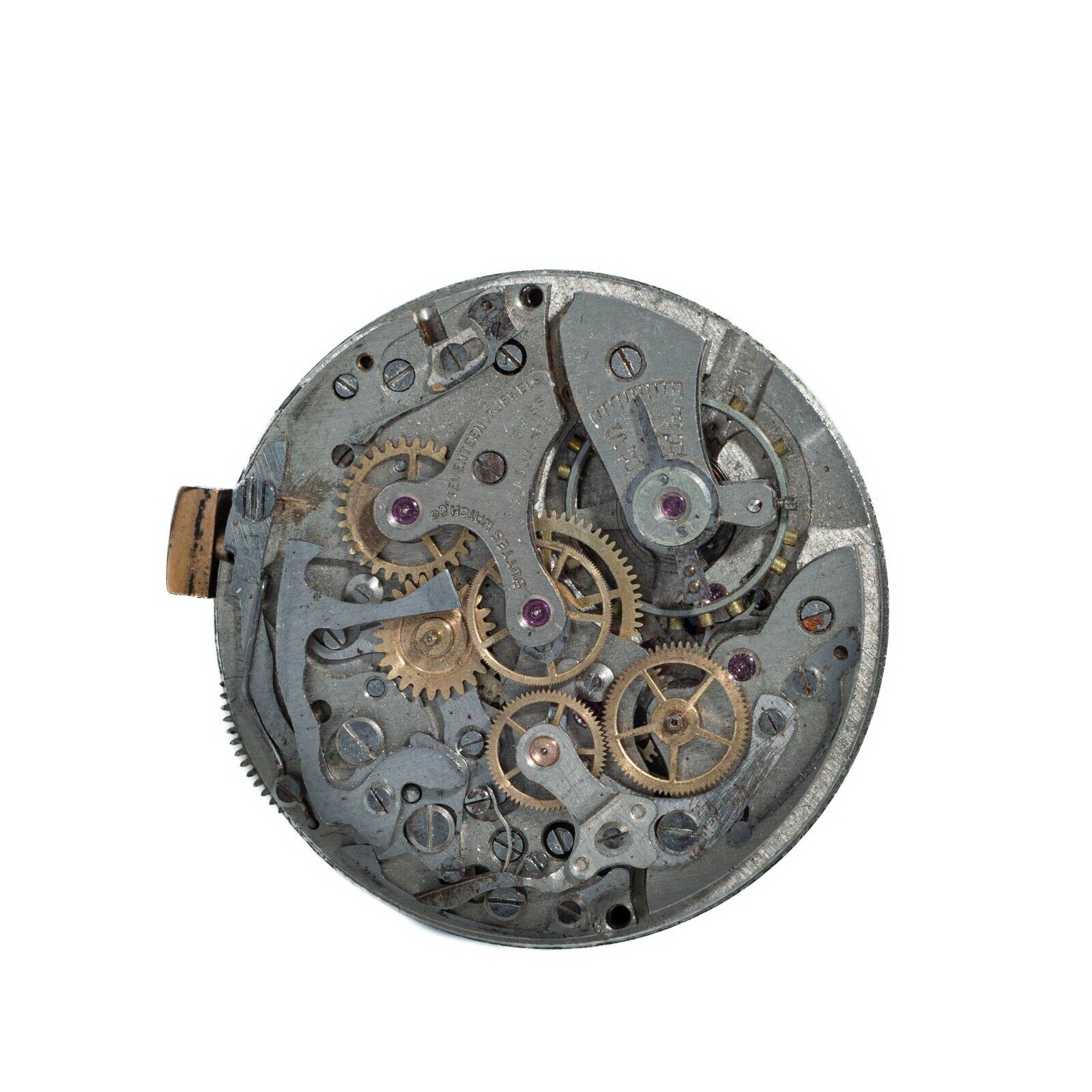 Butex Landeron Caliber 51 Swiss 17 Jewels Manual Wind Chronograph Watch Movement Gallery Image 0