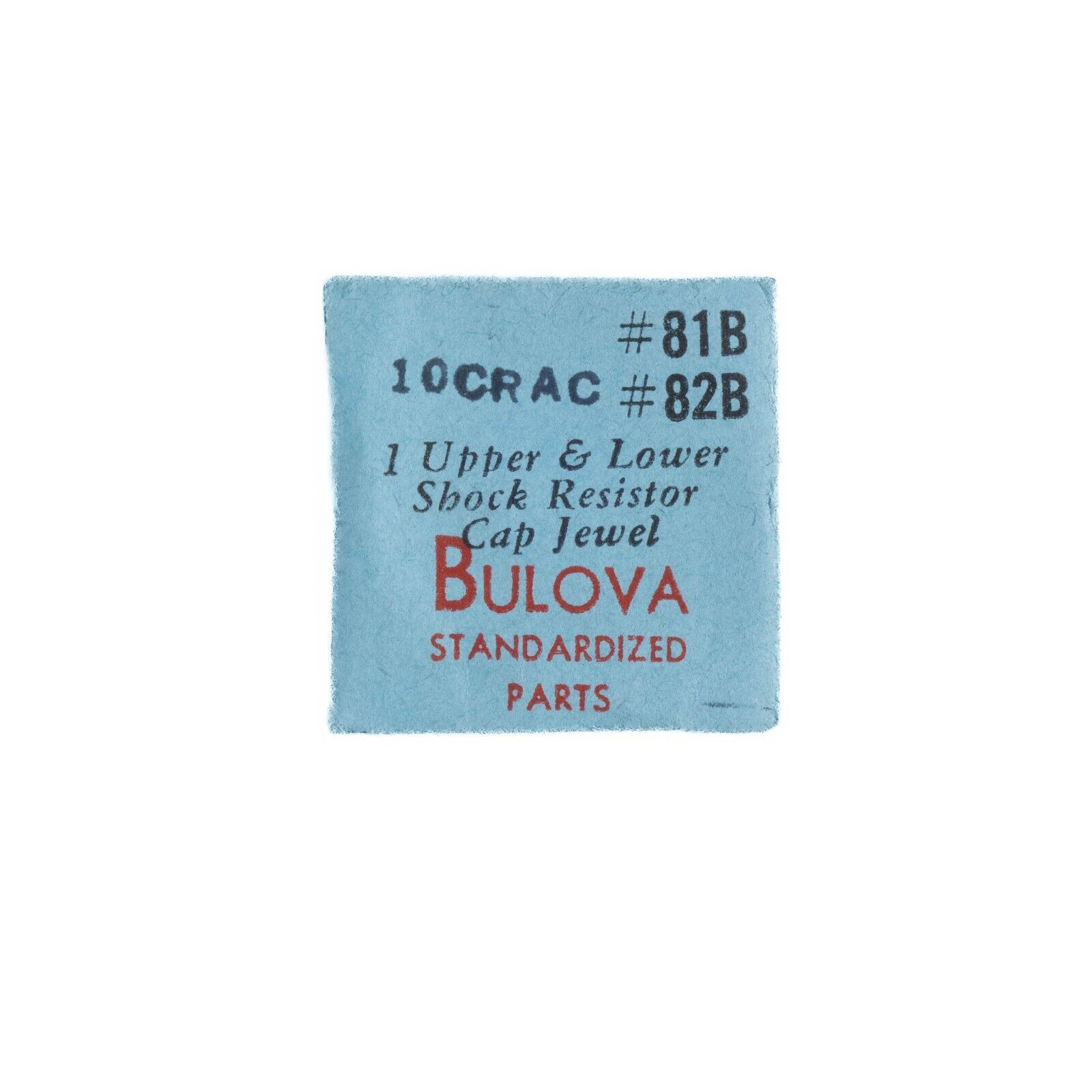 New Old Stock Bulova 10CRAC Upper/Lower Shock Resistor jewel Watch Part #81B-82B Gallery Image 0