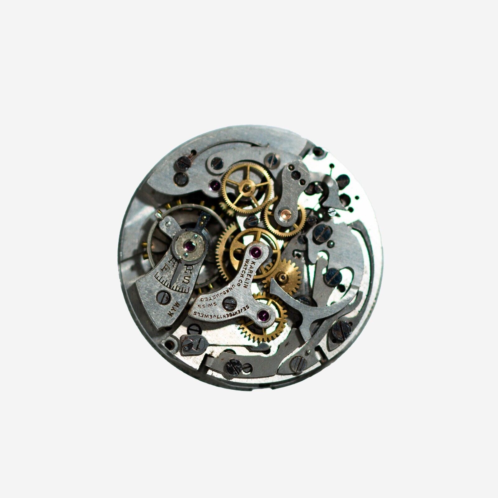 Karelin Landeron Cal. 54 Swiss 17 Jewels Chronograph Manual Wind Watch Movement Gallery Image 0